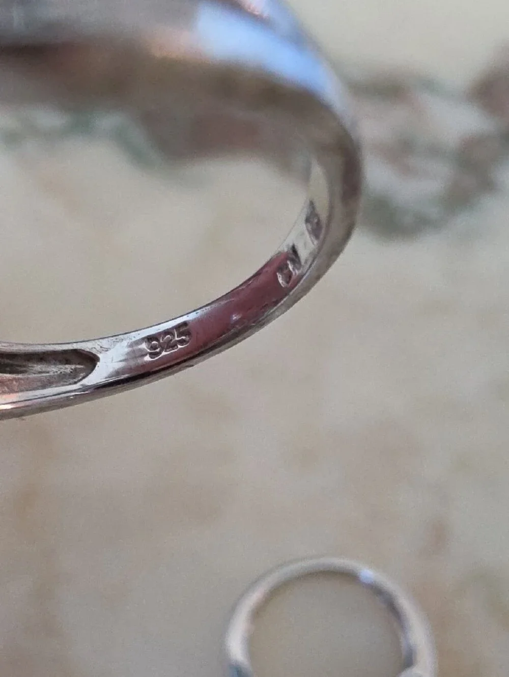 Sterling Silver & Diamond Chip Twisted Infinity Ring Set